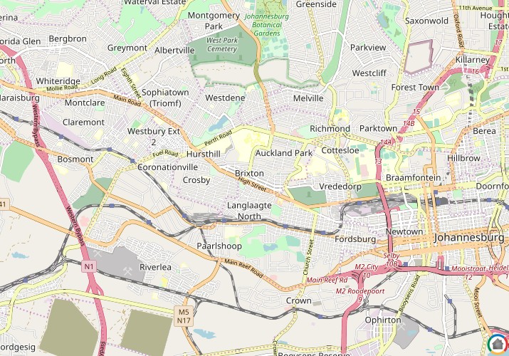 Map location of Brixton